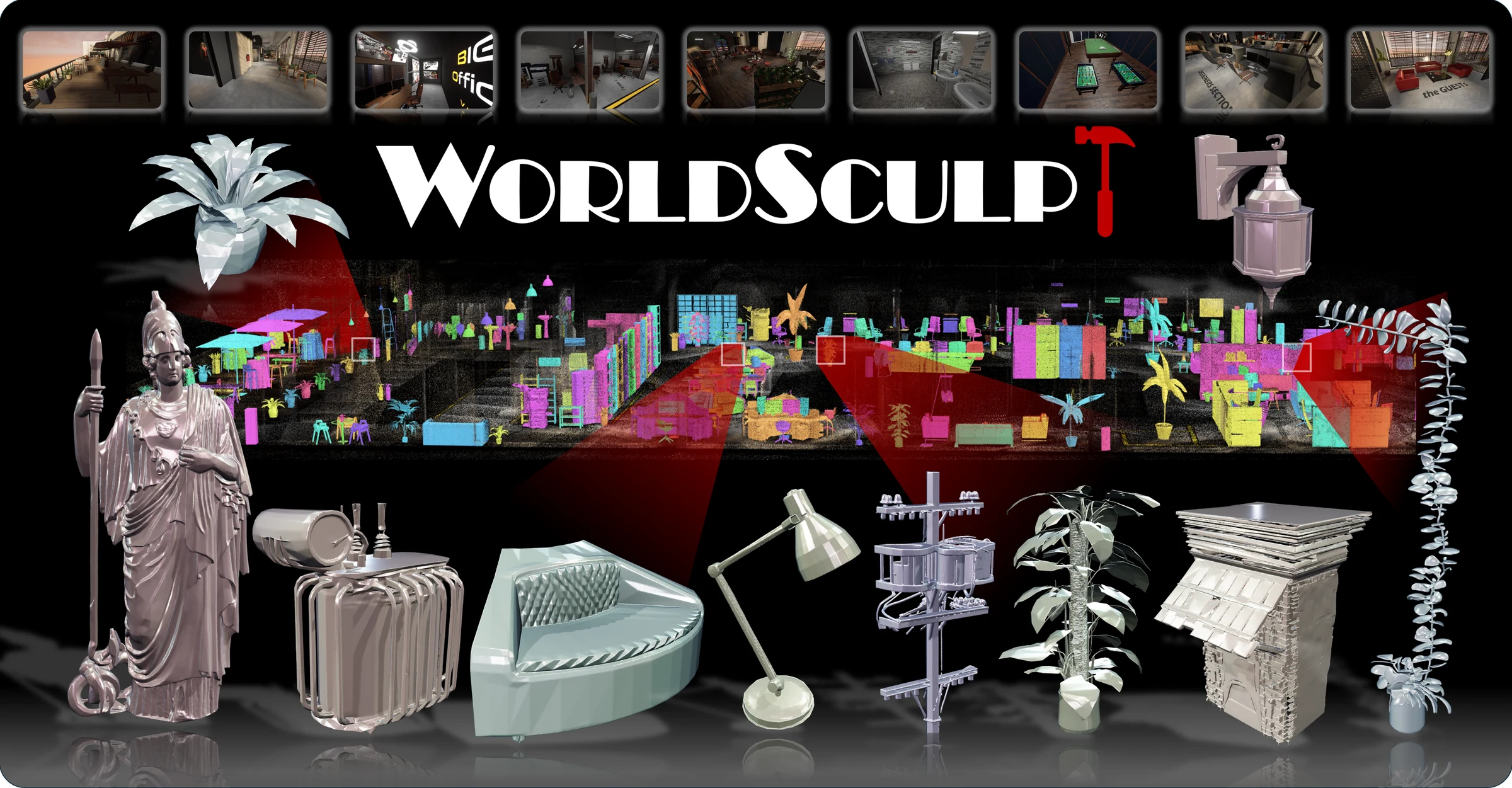 WorldSculpt: Generating Compositional Worlds from Grounded Videos — overview